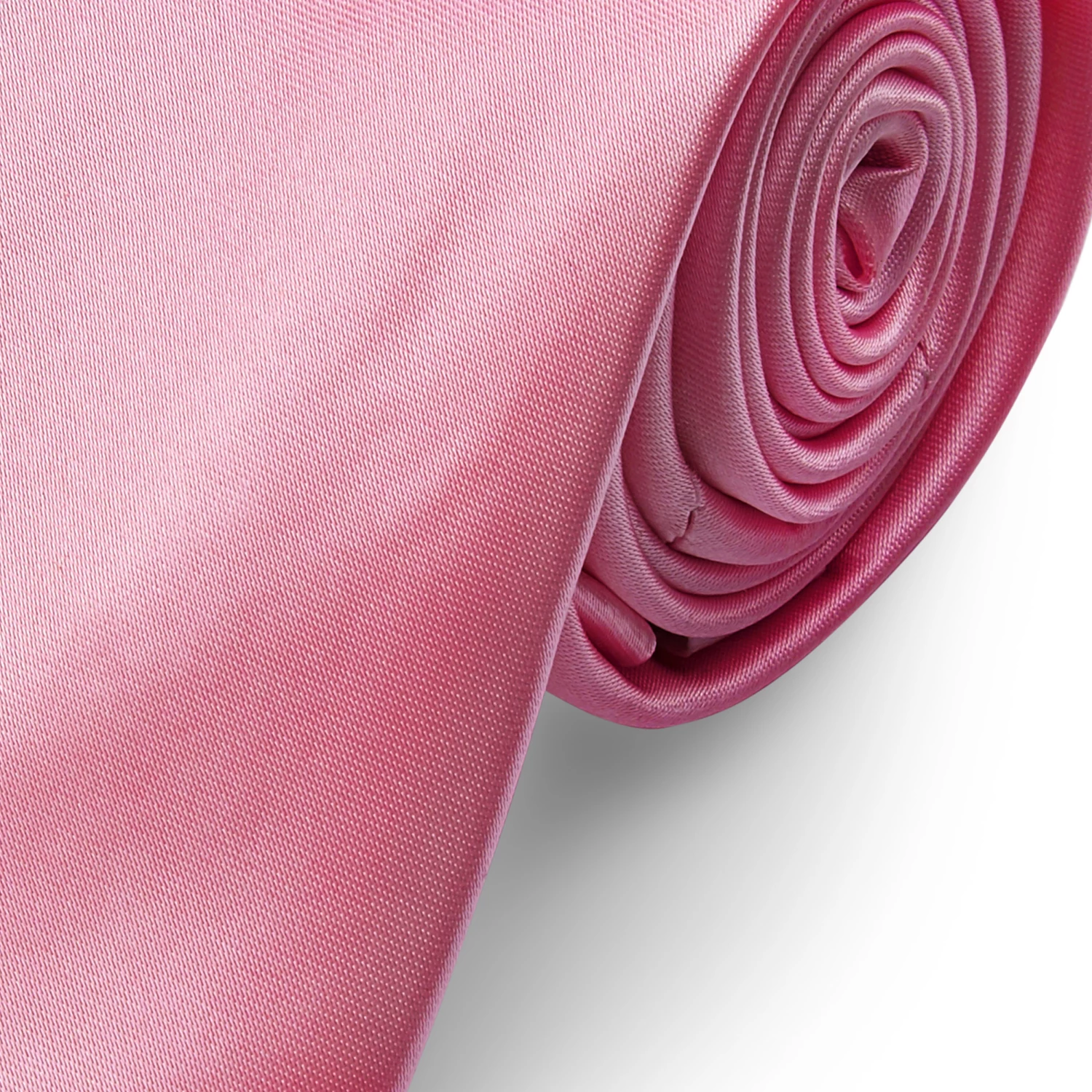 Trendhim Cravate unie rose bébé brillant - 6 cm – Image 2