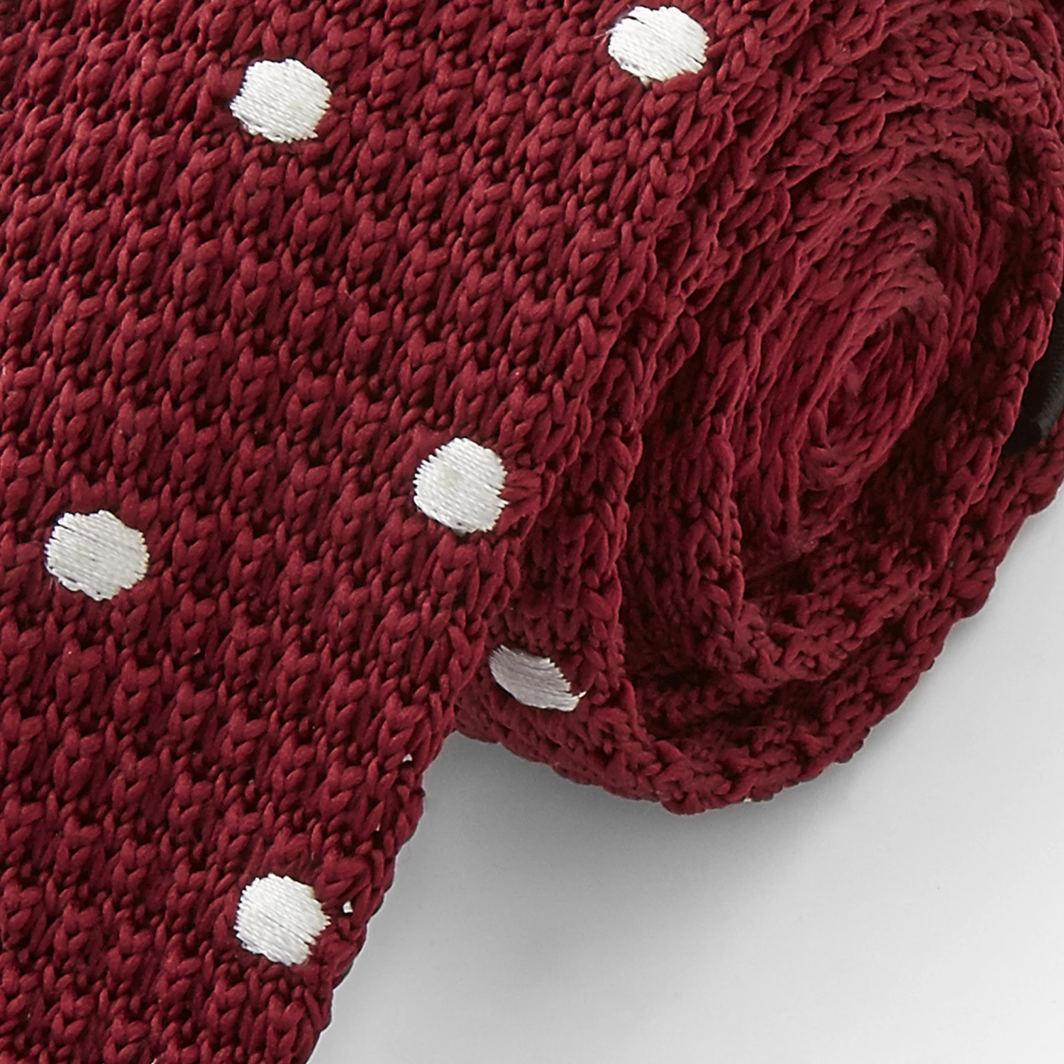 Tailor Toki Cravate acajou Ă pois blancs â Image 2