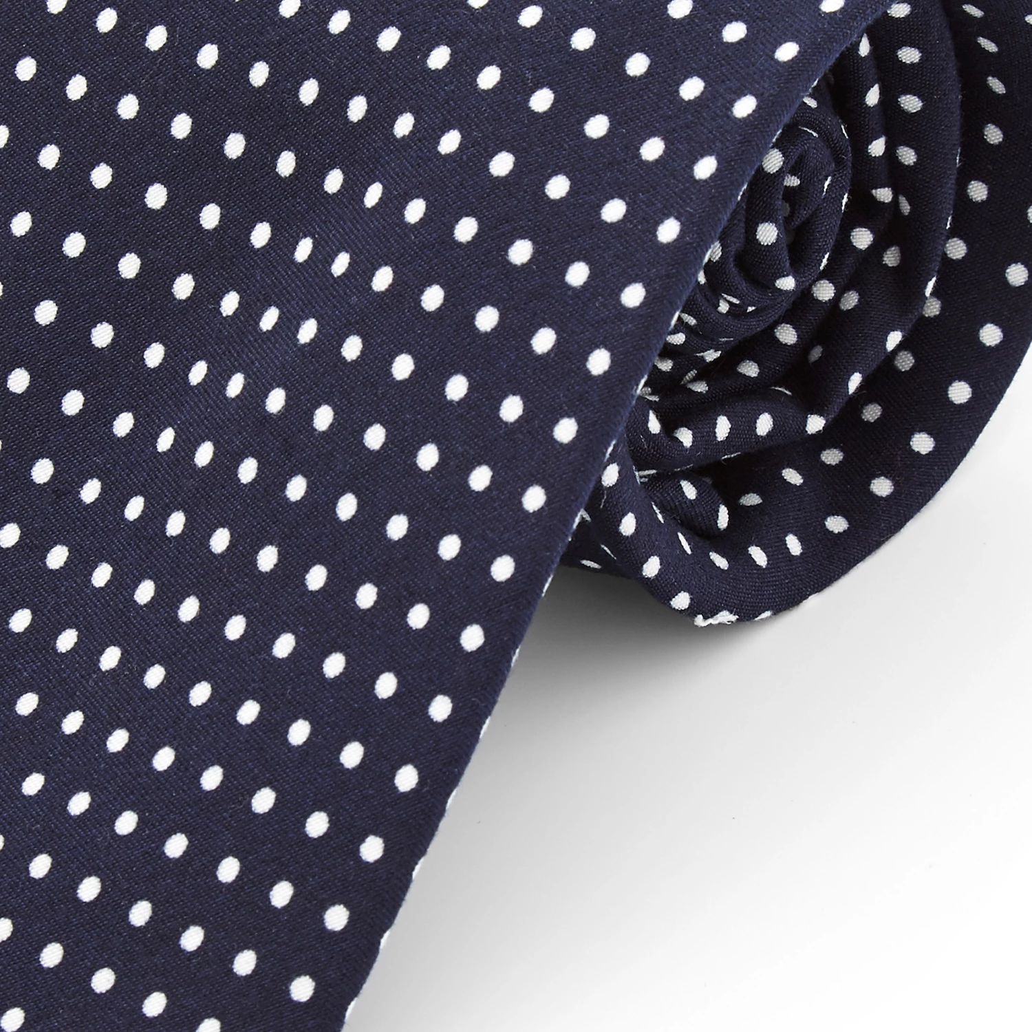 Tailor Toki Cravate bleu marine Ă pois blancs - large â Image 2