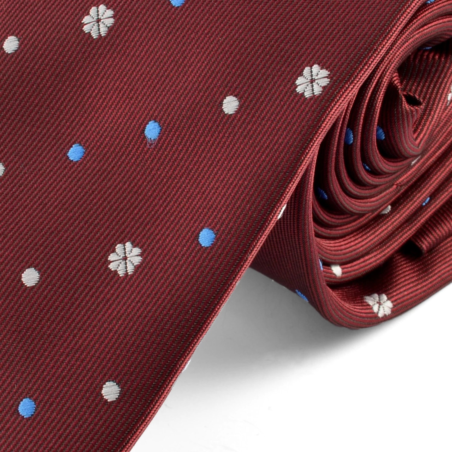 Tailor Toki Cravate bordeaux Ă pois â Image 2