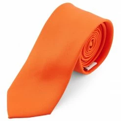 Trendhim Cravate classique 6 cm orange vif