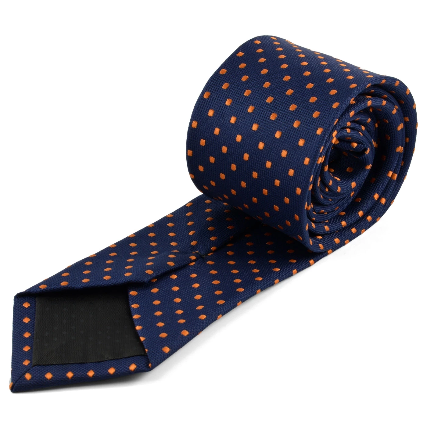Tailor Toki Cravate bleue Ă pois orange â Image 2