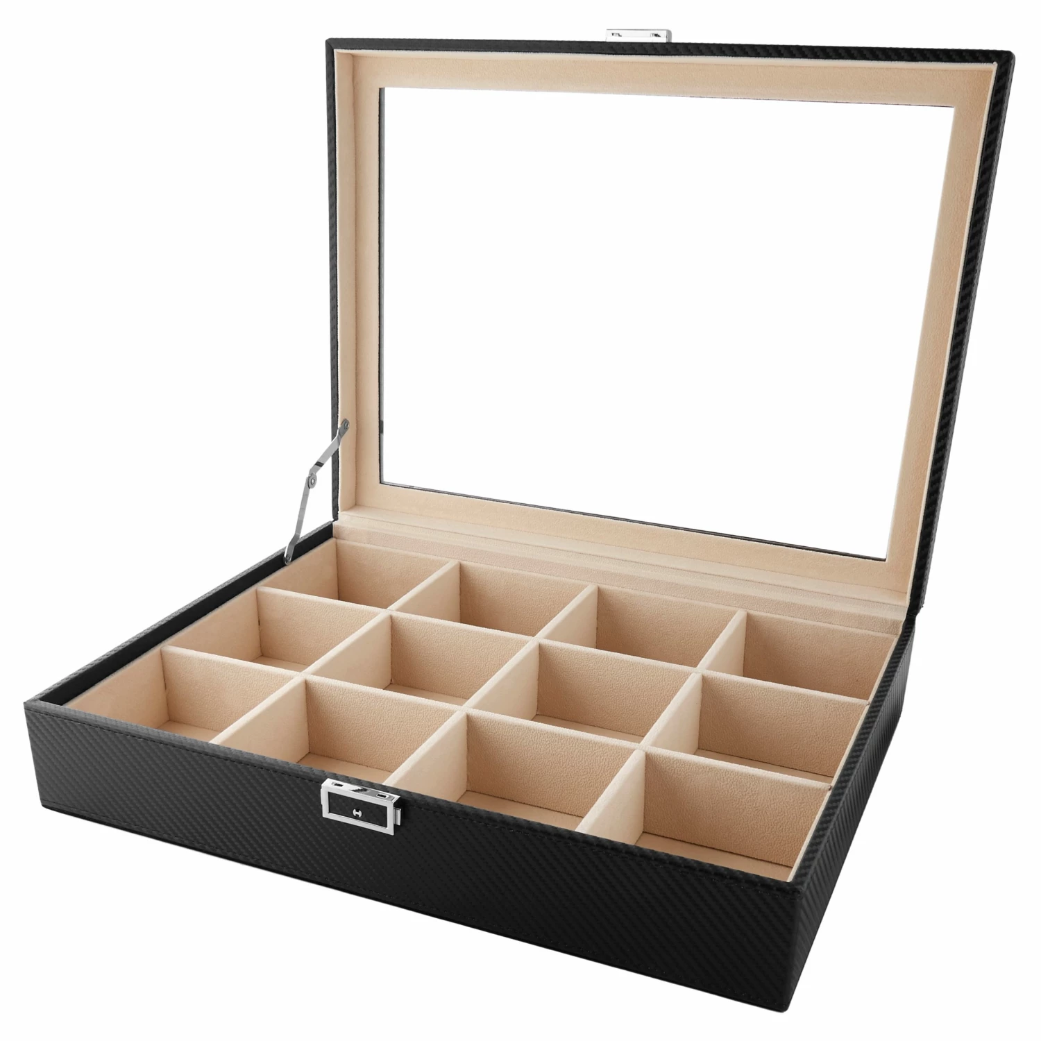 Warren Asher Écrin à cravates à finition en fibres de carbone - 12 cravates – Image 2