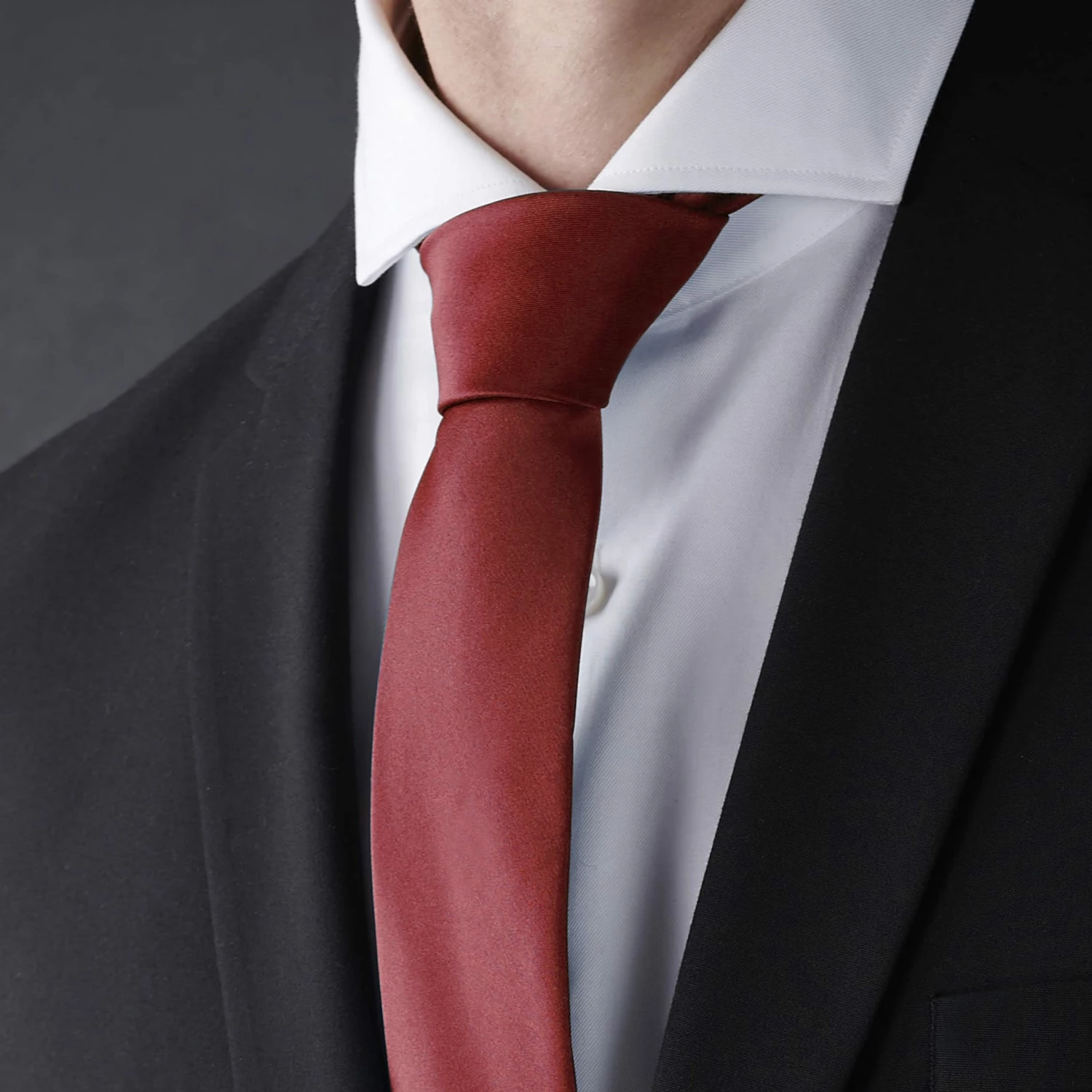 Trendhim Cravate classique bordeaux 8 cm â Image 5