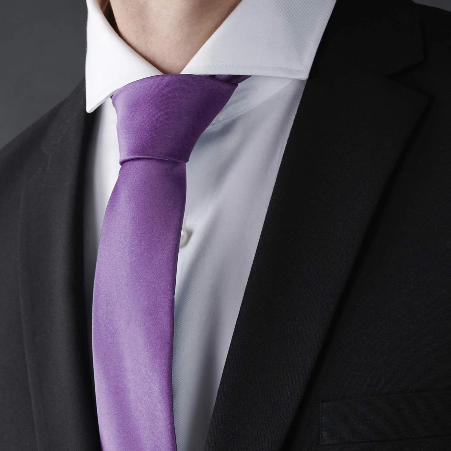 Trendhim Cravate classique 8 cm violet clair – Image 5