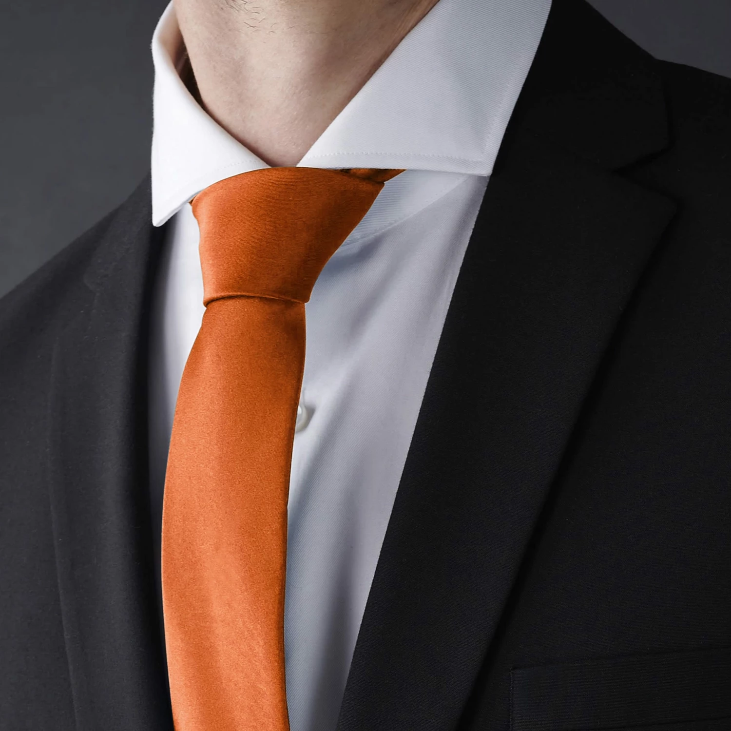 Trendhim Cravate classique 8 cm orange vif â Image 5