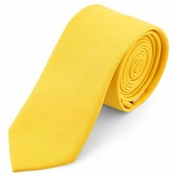 Trendhim Cravate classique jaune canari 6 cm