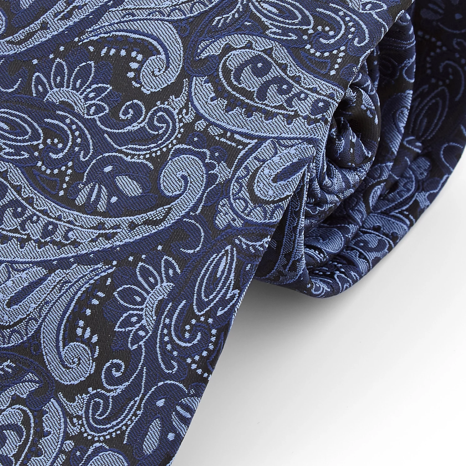 Tailor Toki Cravate Ă motif cachemire bleu clair & marine â Image 2