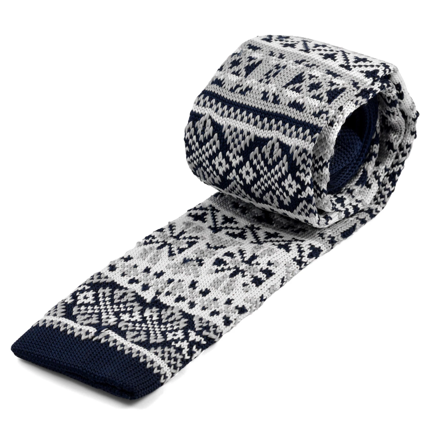 Tailor Toki Cravate tricotée à motif nordique – Image 2