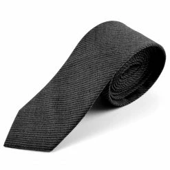 Tailor Toki Cravate en laine grise Underline