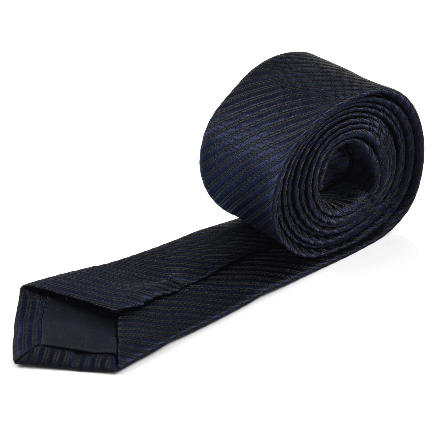 Tailor Toki Cravate bleu foncé à rayures – Image 2
