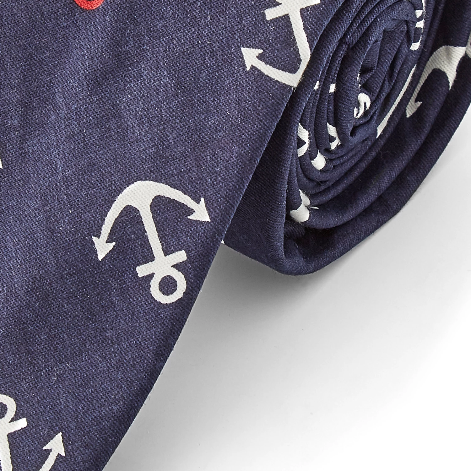 Tailor Toki Cravate sombre à motif ancre – Image 2