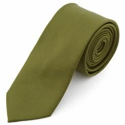 Trendhim Cravate classique 6 cm vert olive