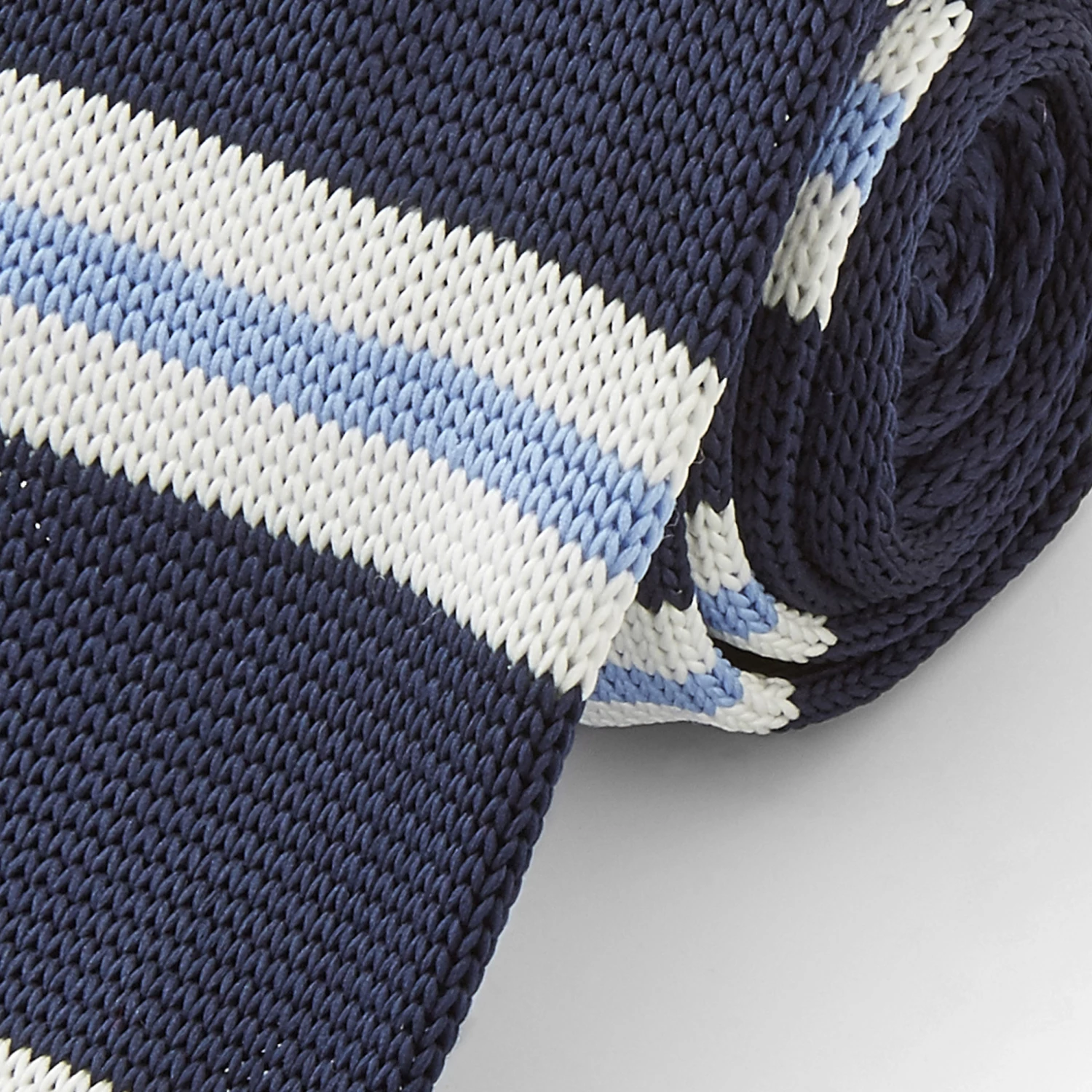 Tailor Toki Cravate bleue et blanche tricotĂ©e â Image 2