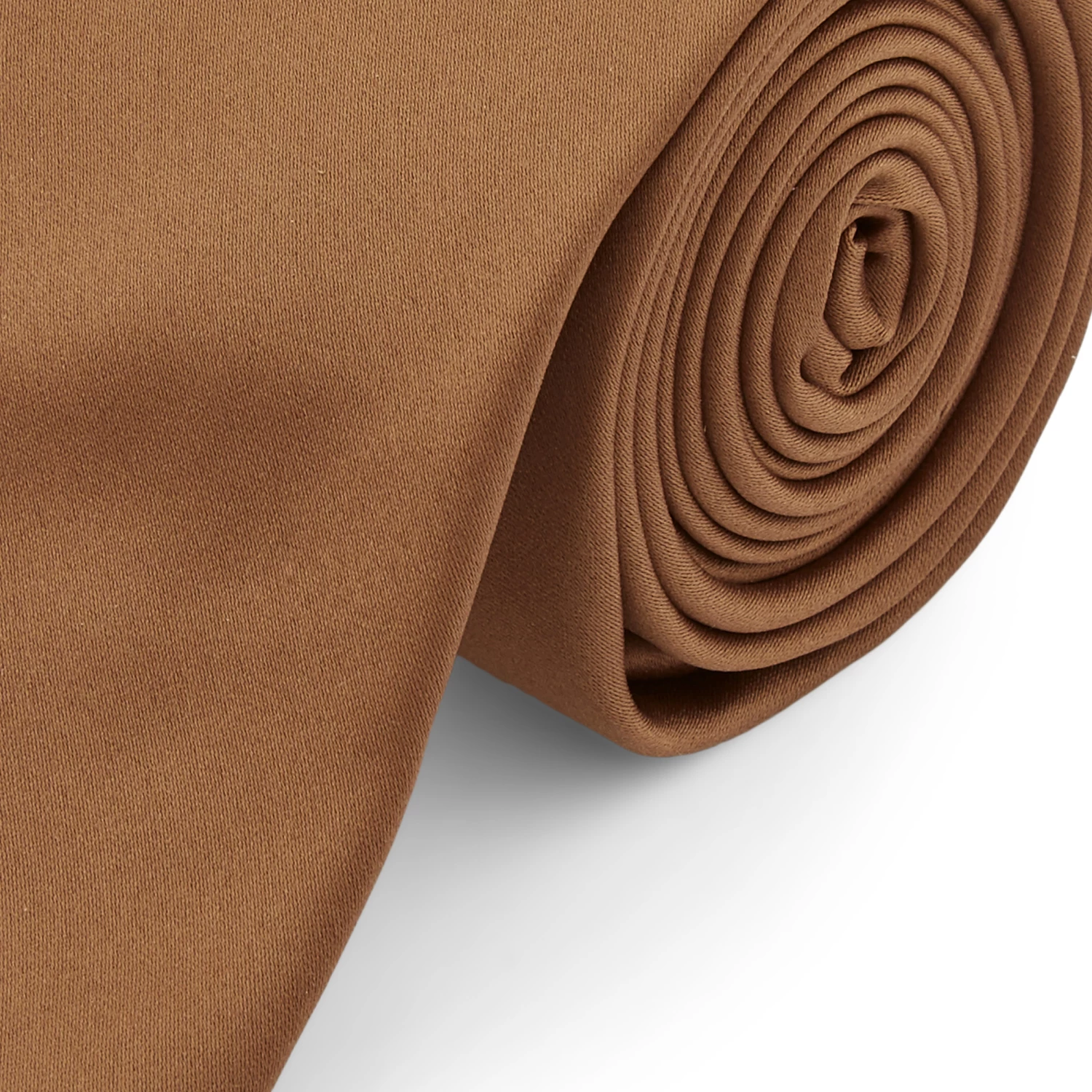 Trendhim Cravate classique marron clair - 6 cm â Image 2