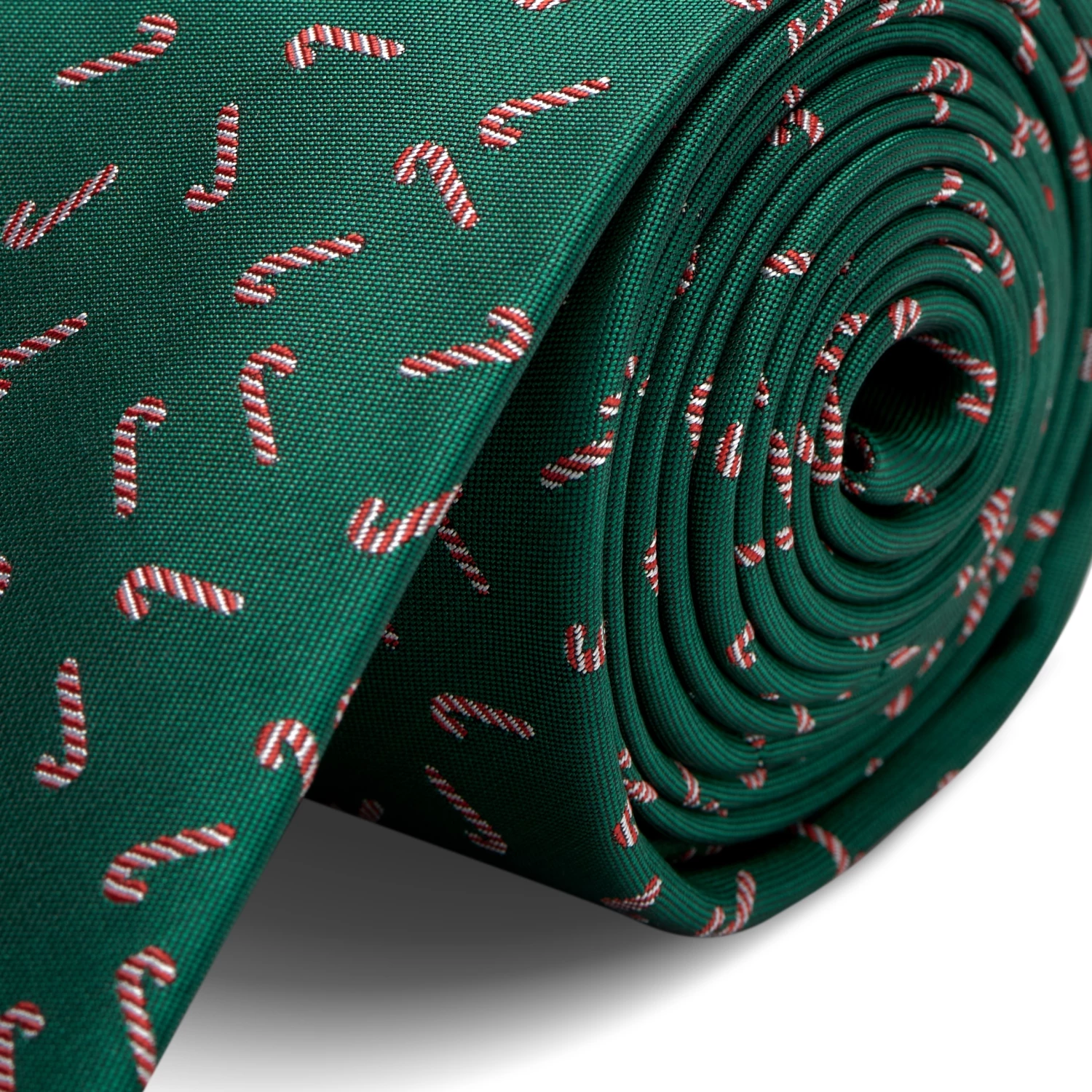 Trendhim Cravate verte à motifs de cannes de Noël – Image 2