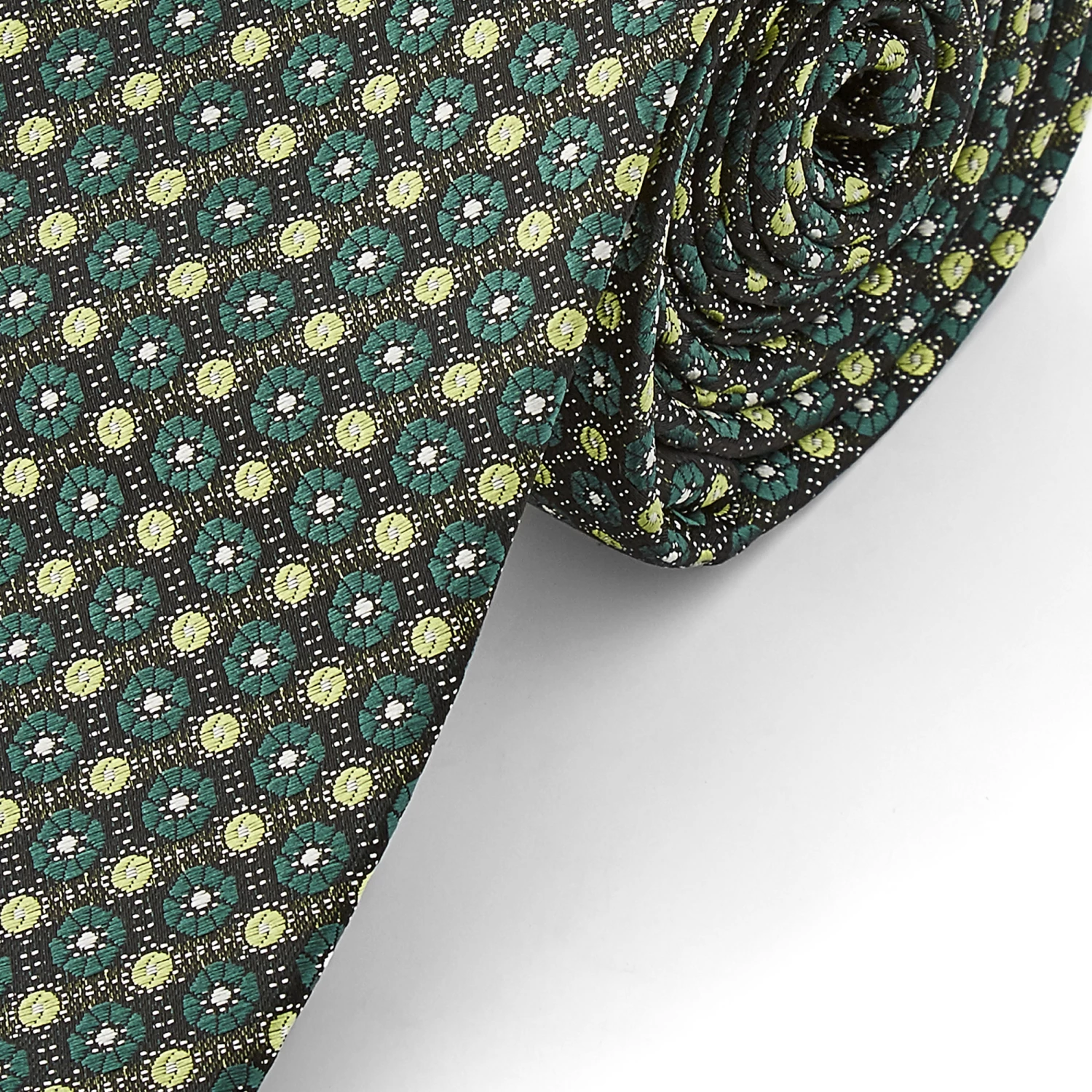 Tailor Toki Cravate Ă motif vert sur vert â Image 2