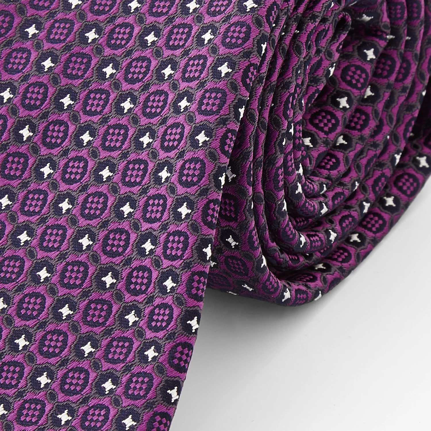 Tailor Toki Cravate mosaïque pourpre – Image 2