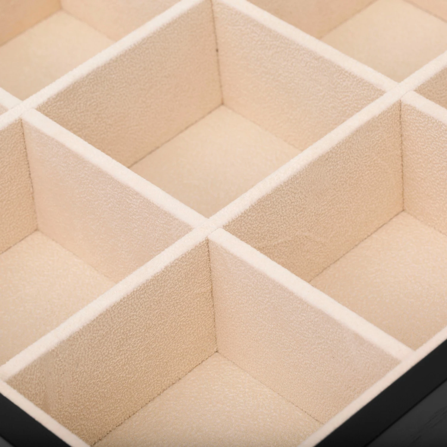 Warren Asher Coffret à cravates en bois noir et argenté – Image 6