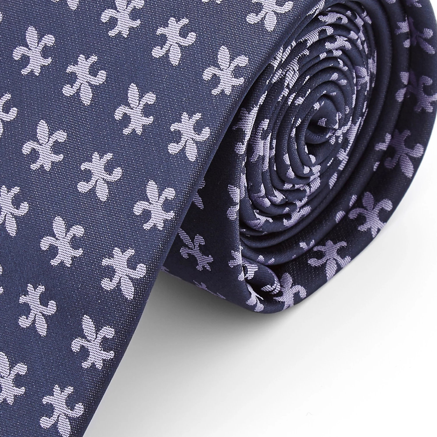 Tailor Toki Cravate bleu marine Ă motif fleur-de-lis â Image 2