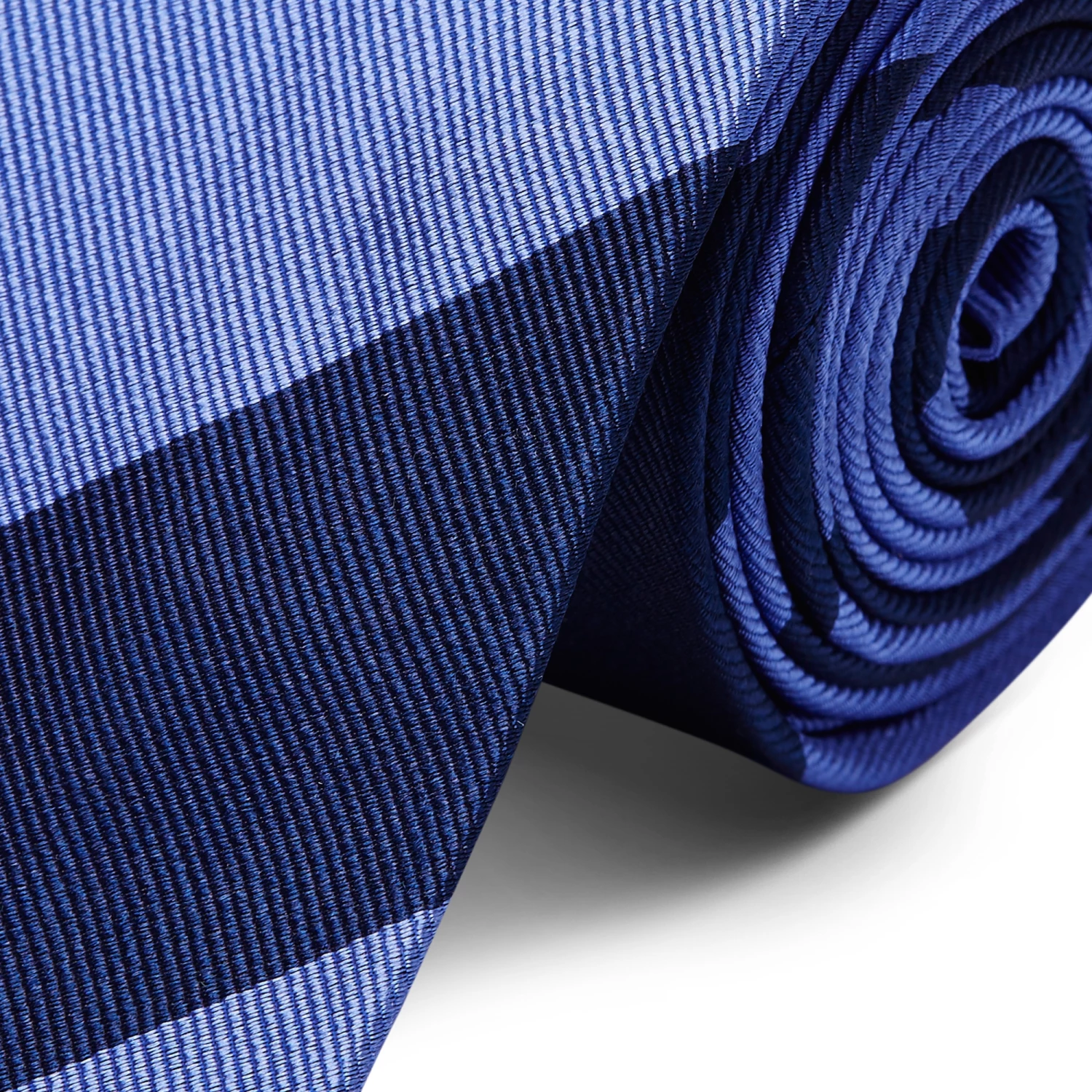 Trendhim Cravate en soie bleu marine et bleu pastel - 6 cm â Image 2