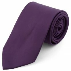 Trendhim Cravate classique 8 cm violet foncé