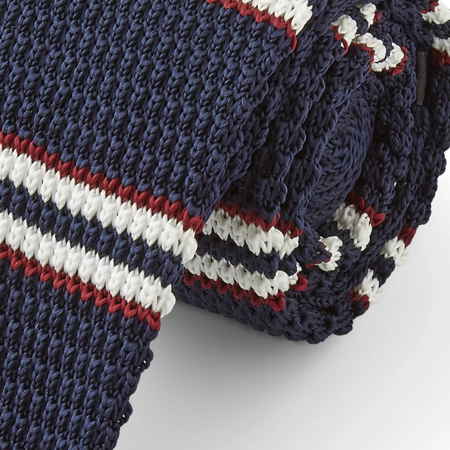 Tailor Toki Cravate 'Blue Cable" tricotée – Image 2