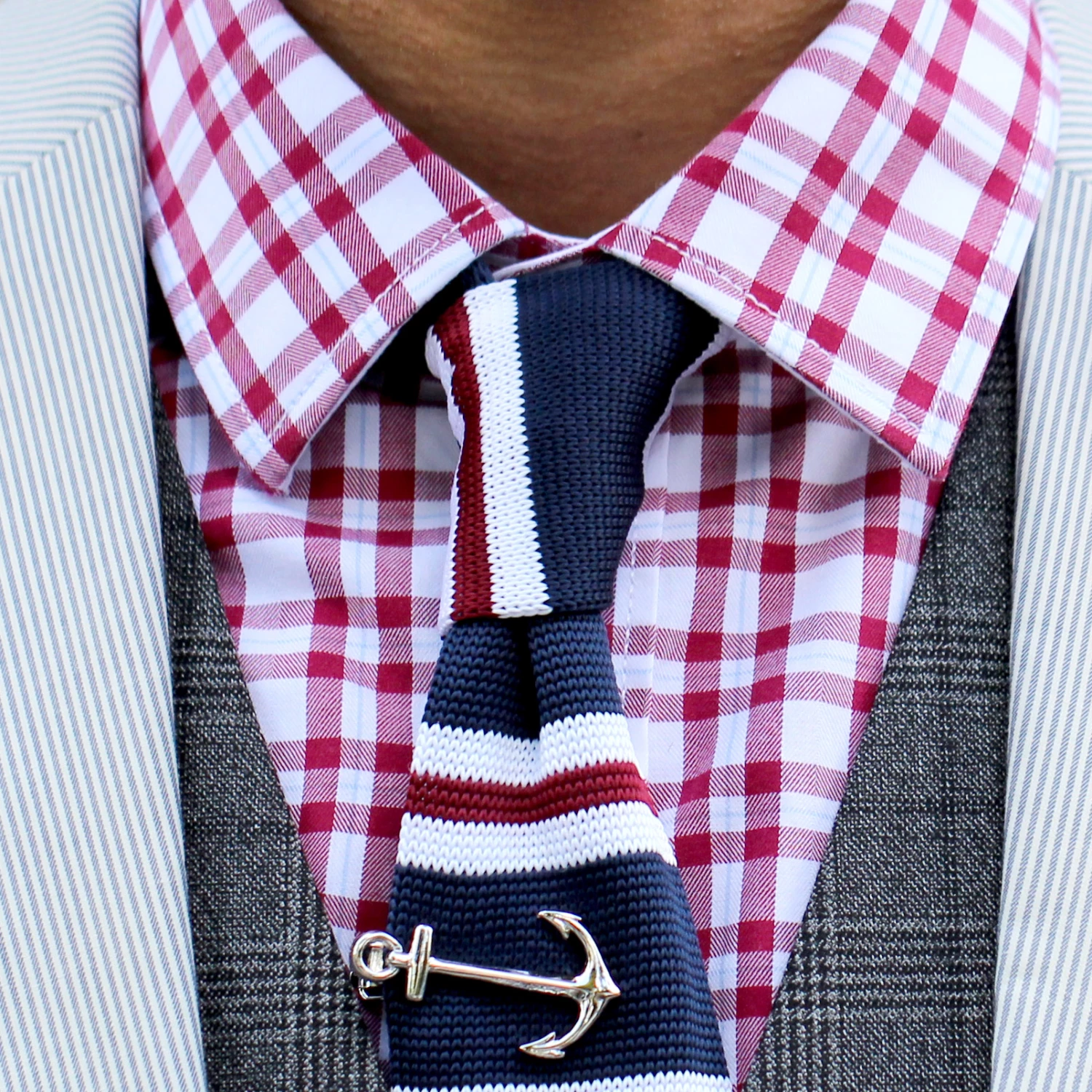 Tailor Toki Cravate tricotĂ©e bleu formel â Image 3