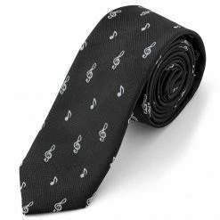 Tailor Toki Cravate noire musicale