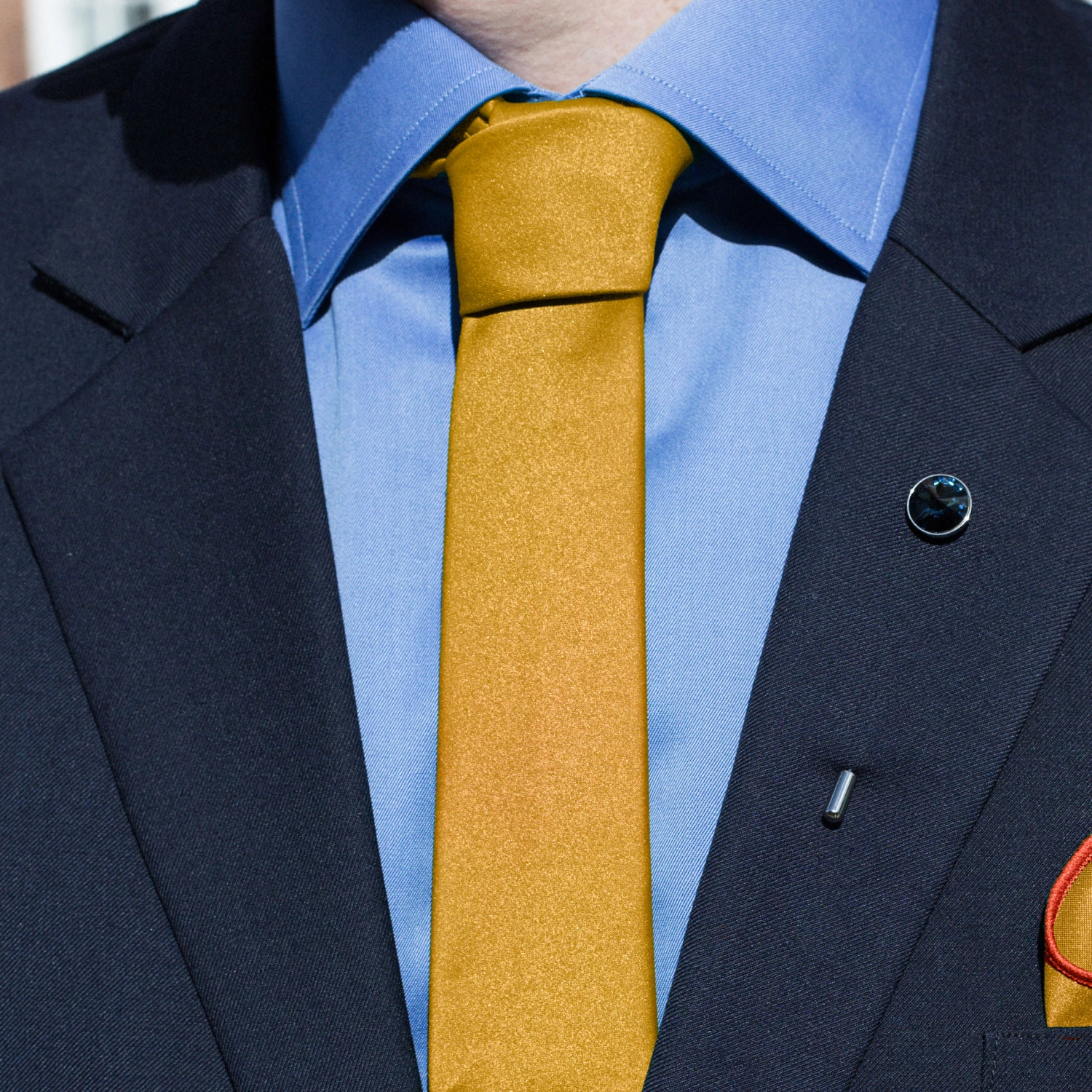 Trendhim Cravate classique jaune automne 6 cm â Image 3