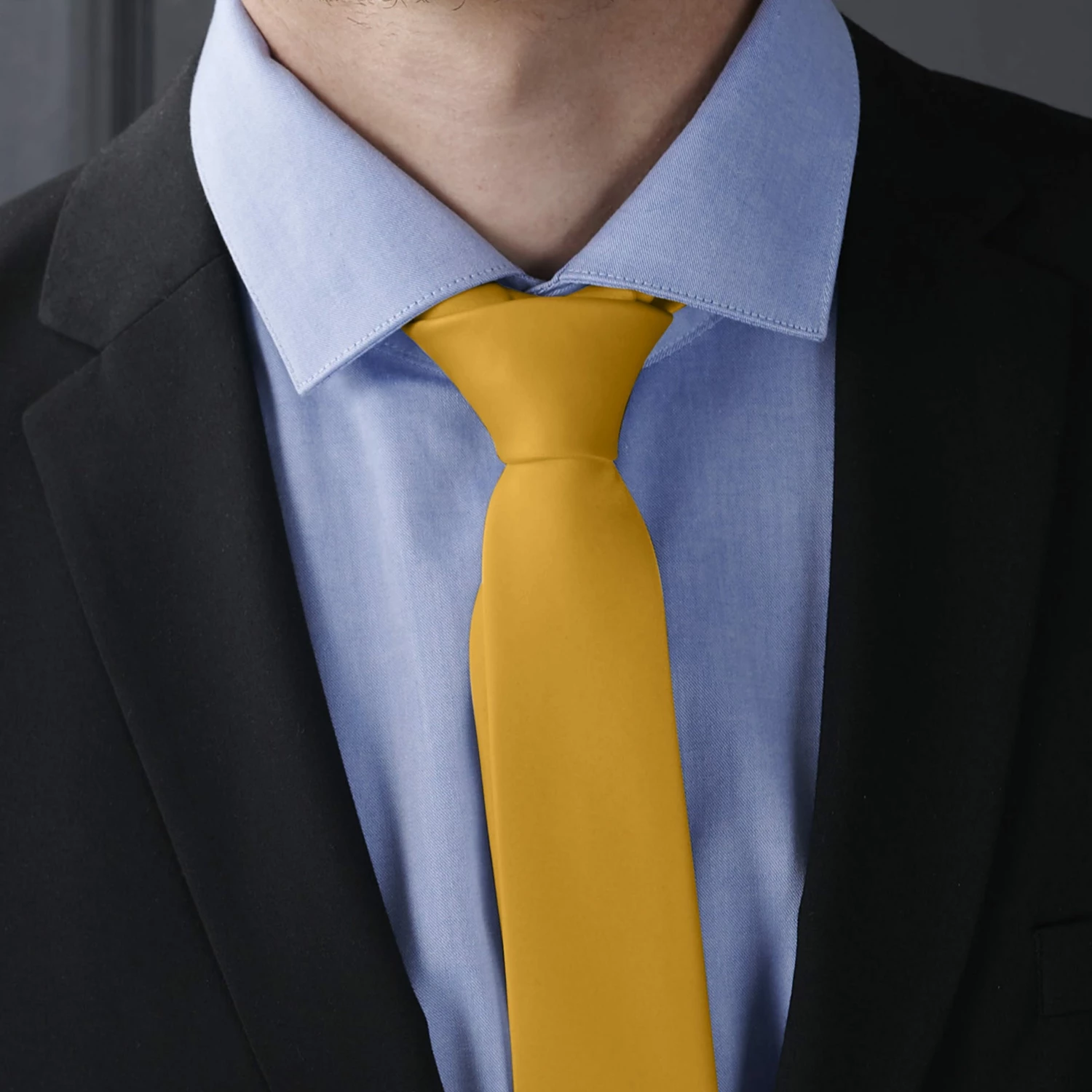 Trendhim Cravate classique jaune automne 6 cm â Image 6