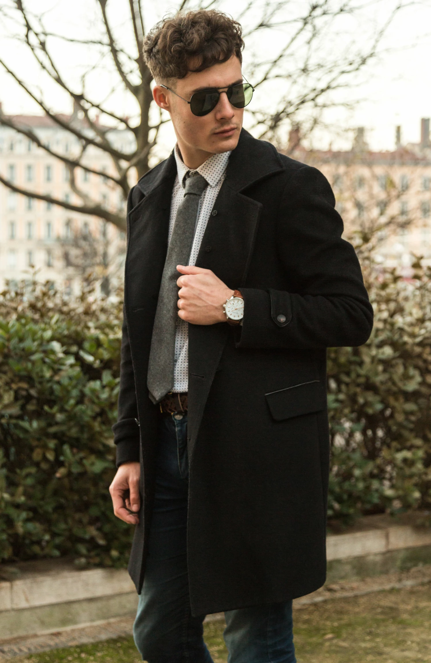 Tailor Toki Cravate en cachemire grise â Image 6