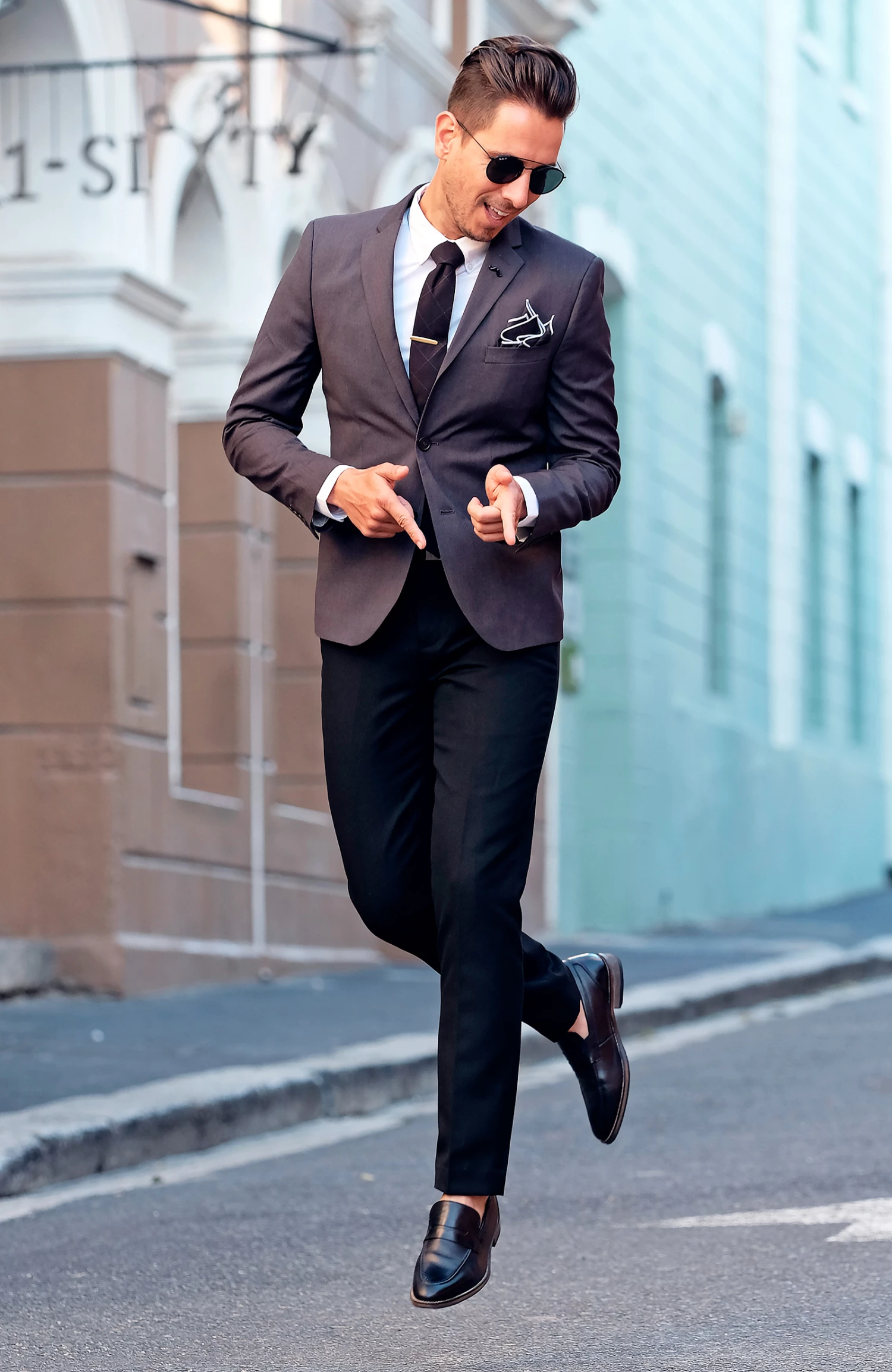 Bohemian Revolt Cravate noire à carreaux – Image 5