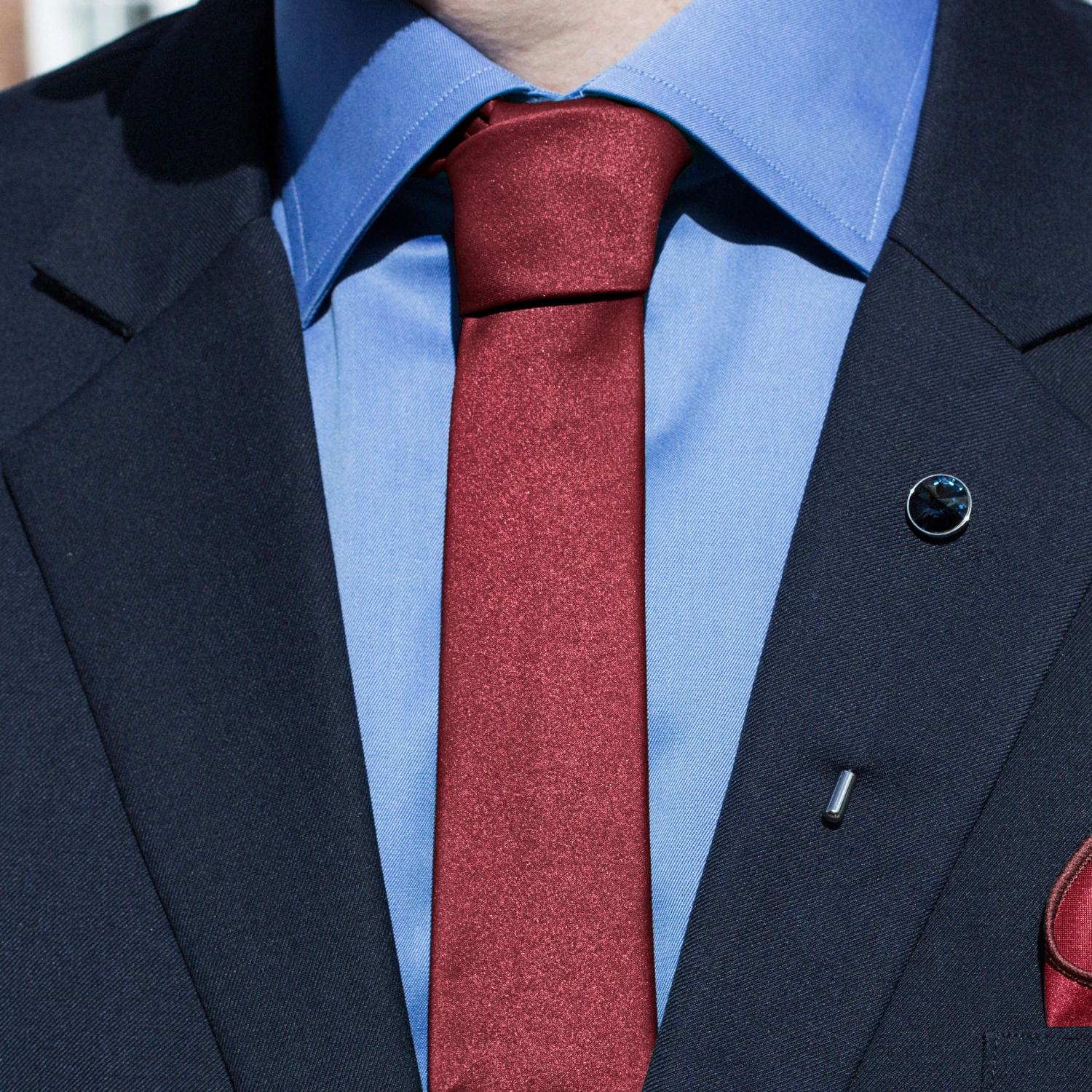 Trendhim Cravate classique bordeaux 6 cm â Image 3