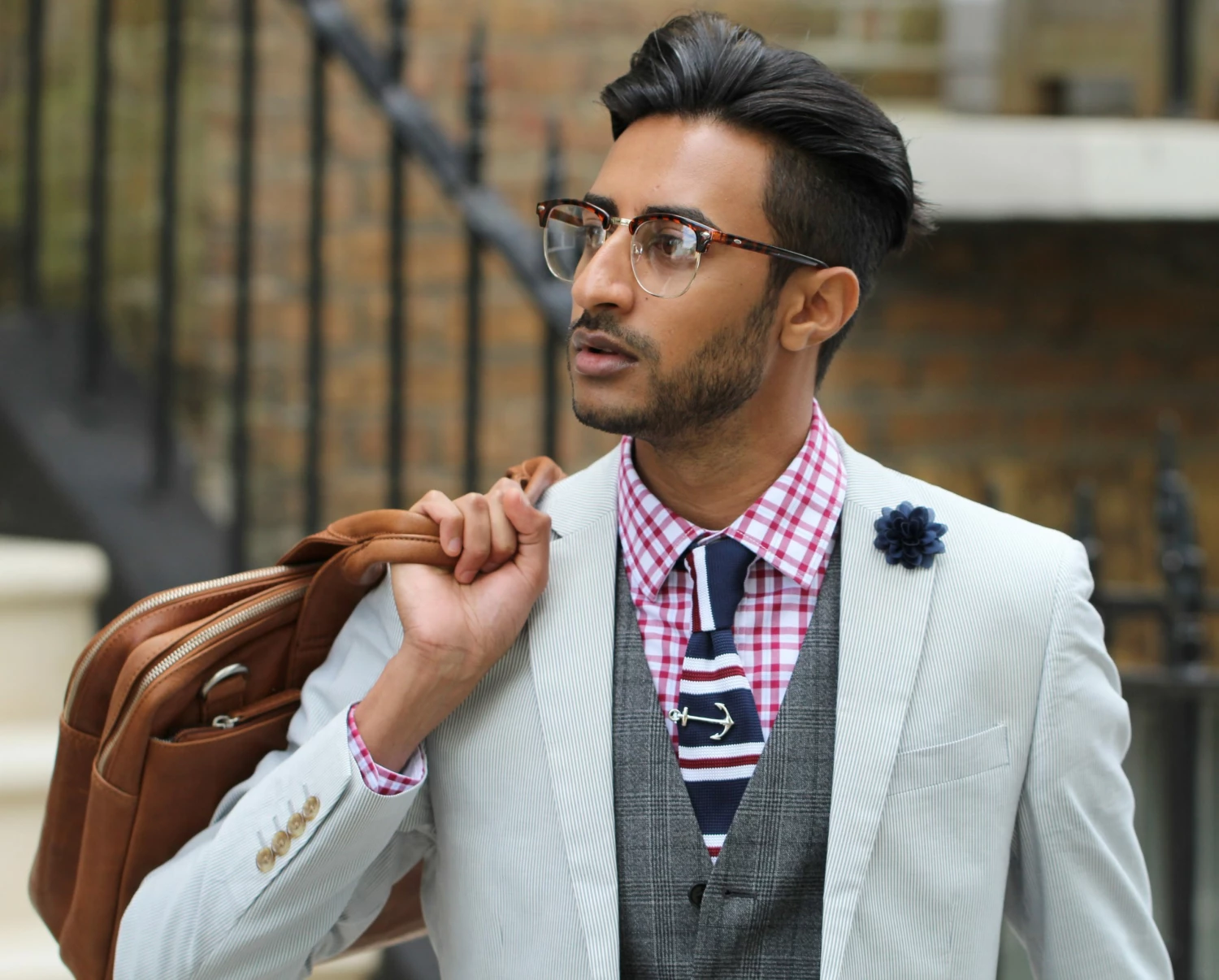 Tailor Toki Cravate tricotĂ©e bleu formel â Image 5