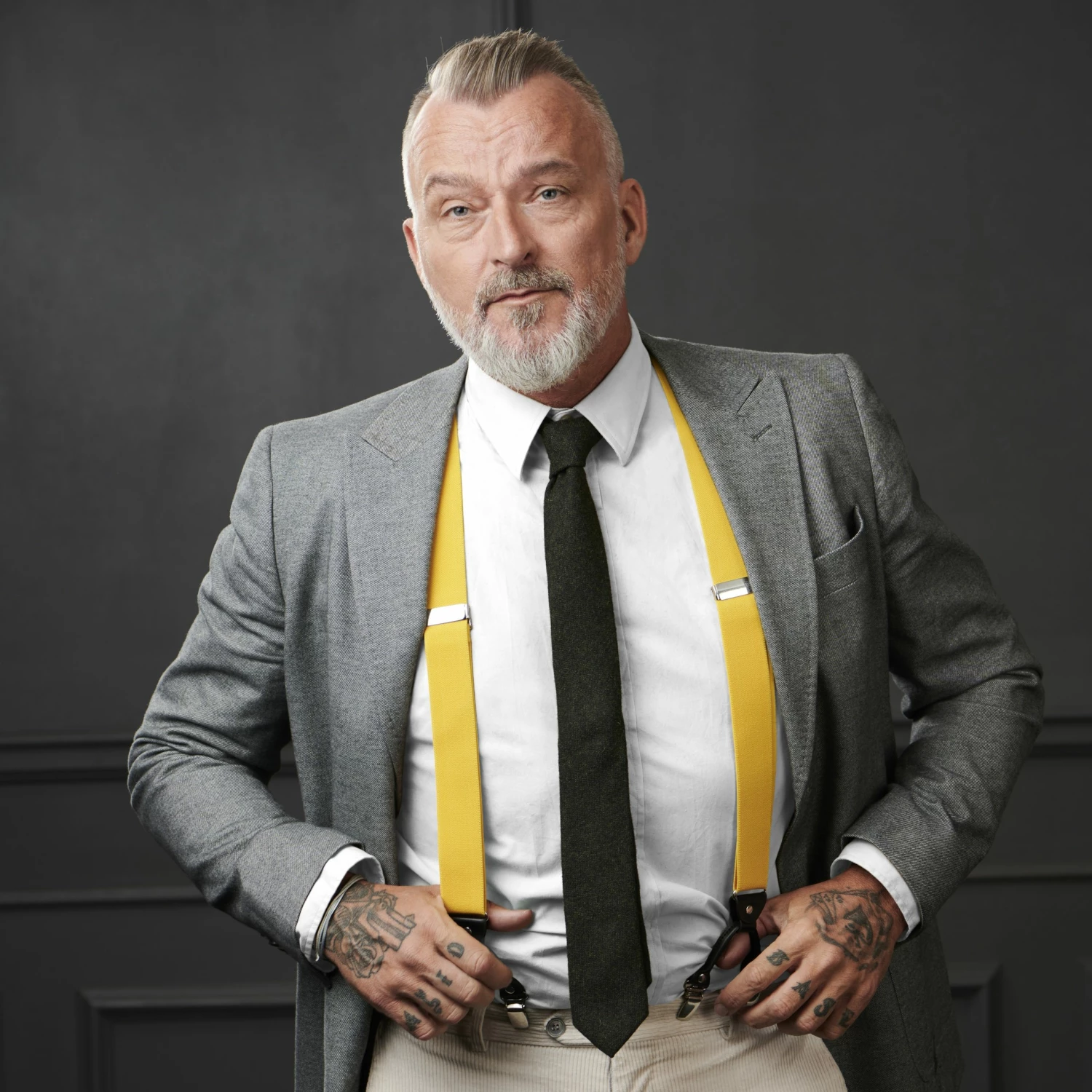 Bohemian Revolt Cravate en laine vert foncĂ© â Image 4