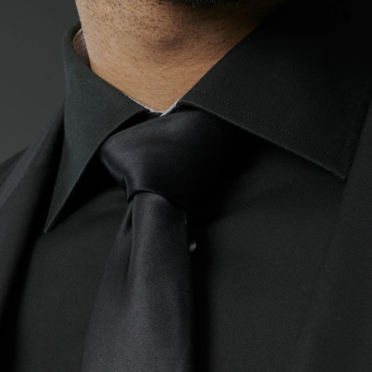 Trendhim Cravate longue classique noire 6 cm â Image 5