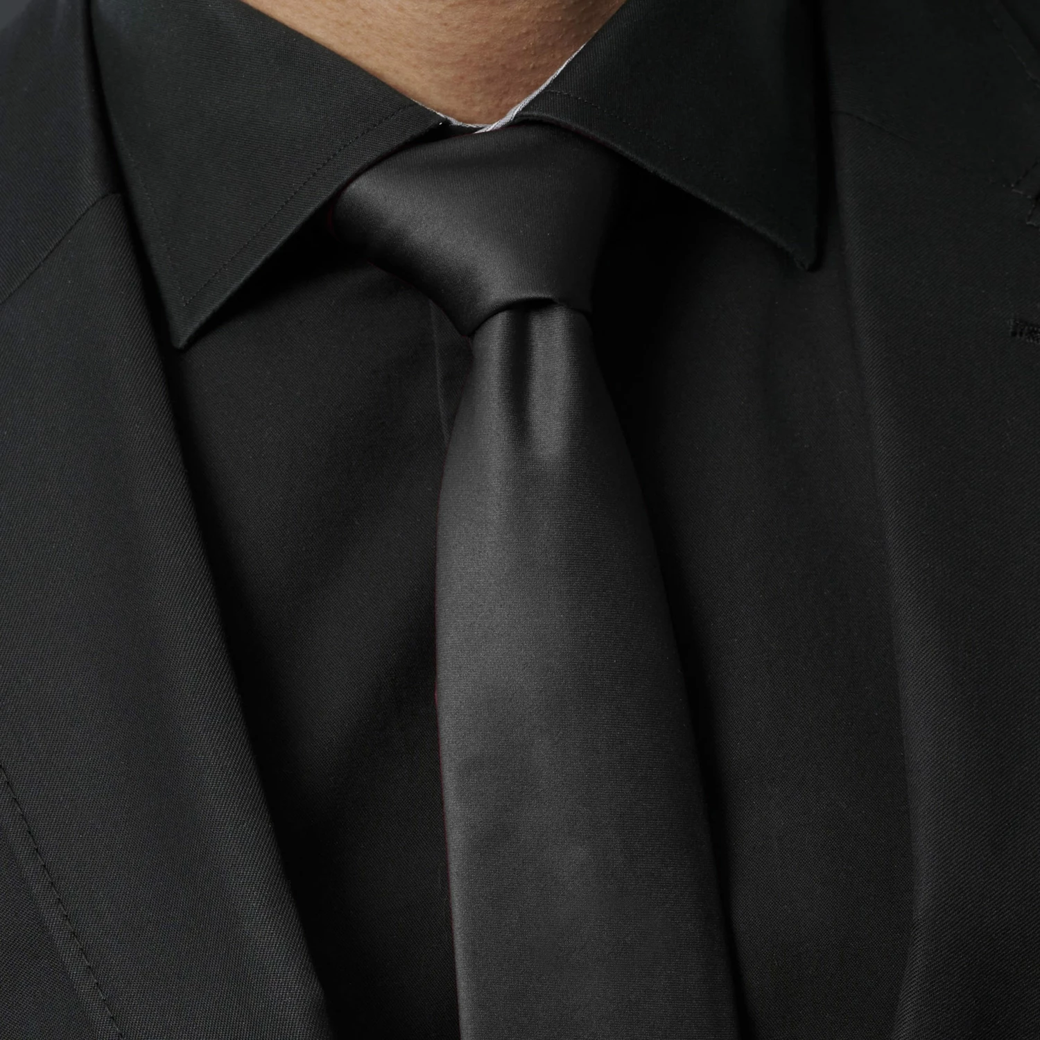 Trendhim Longue cravate classique noire â Image 6