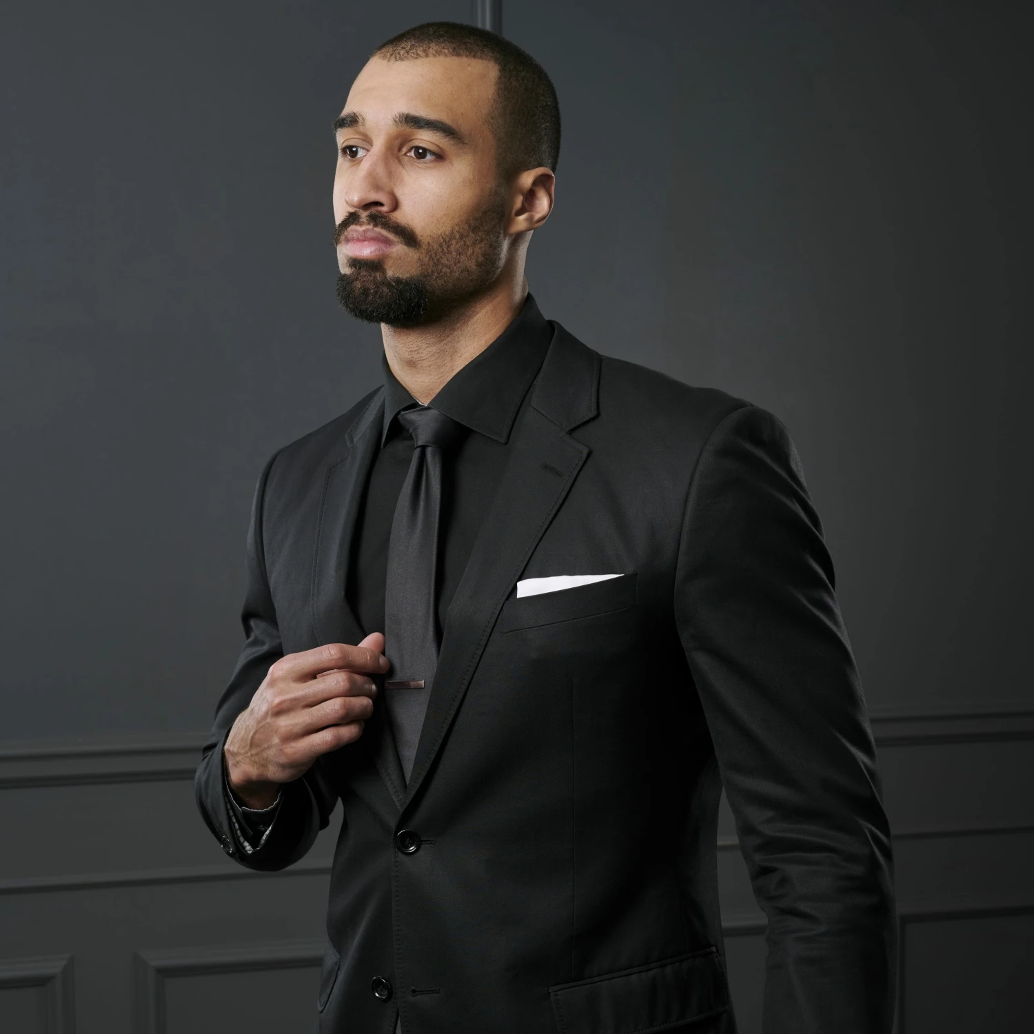 Trendhim Cravate unie noire 8cm â Image 4