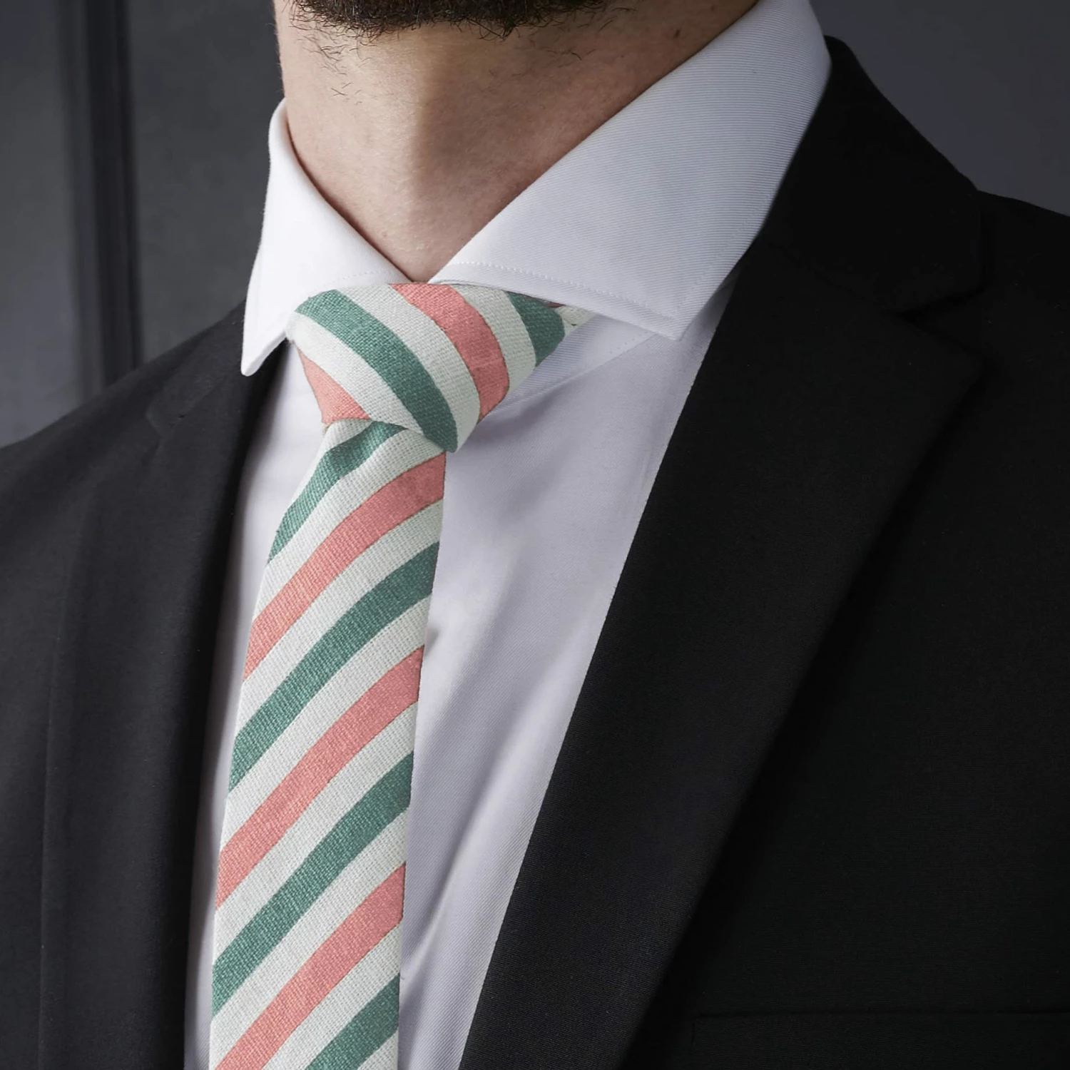 Tailor Toki Cravate Ă rayures pastel classiques â Image 5