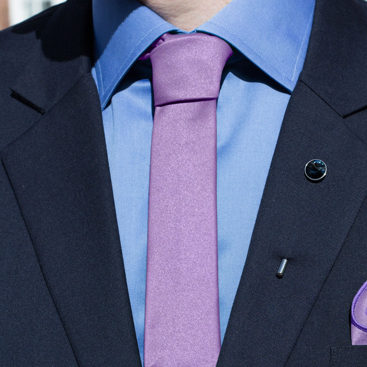 Trendhim Cravate classique 6 cm violet clair â Image 3