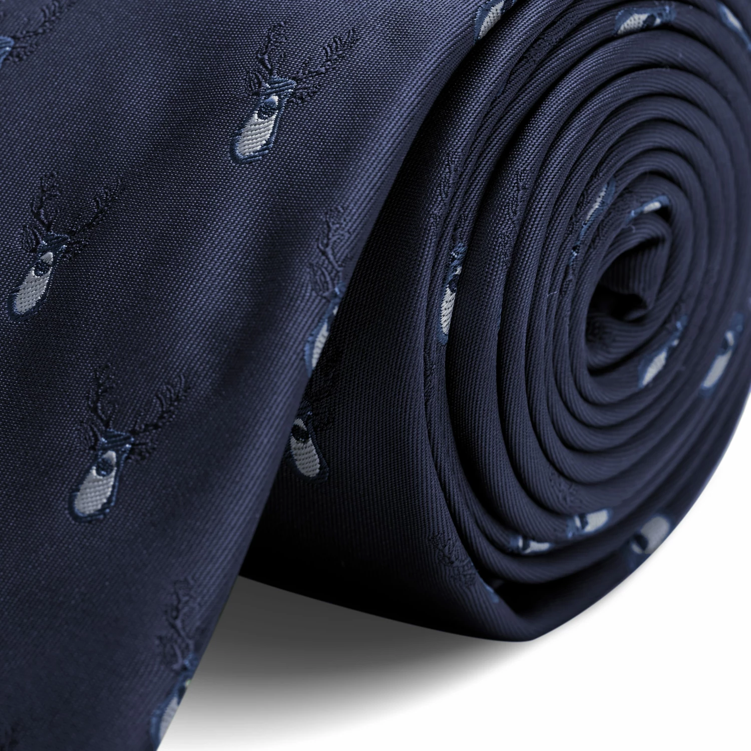 Trendhim Cravate bleu marine à motifs de rennes de Noël – Image 2