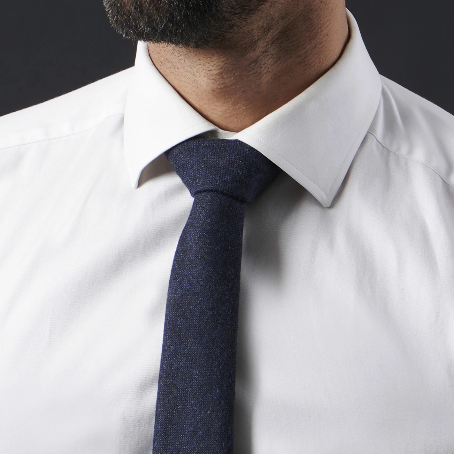 Bohemian Revolt Cravate en laine bleu marine â Image 6