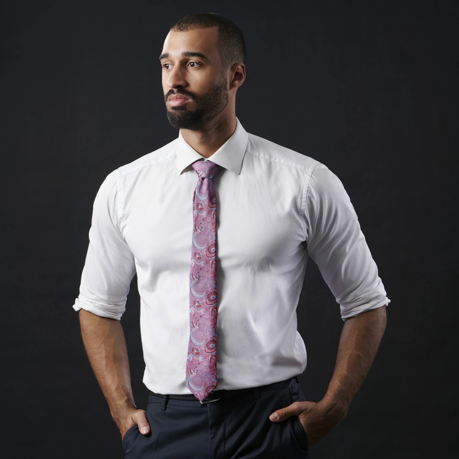 Bohemian Revolt Cravate Boho en soie Bruce â Image 4