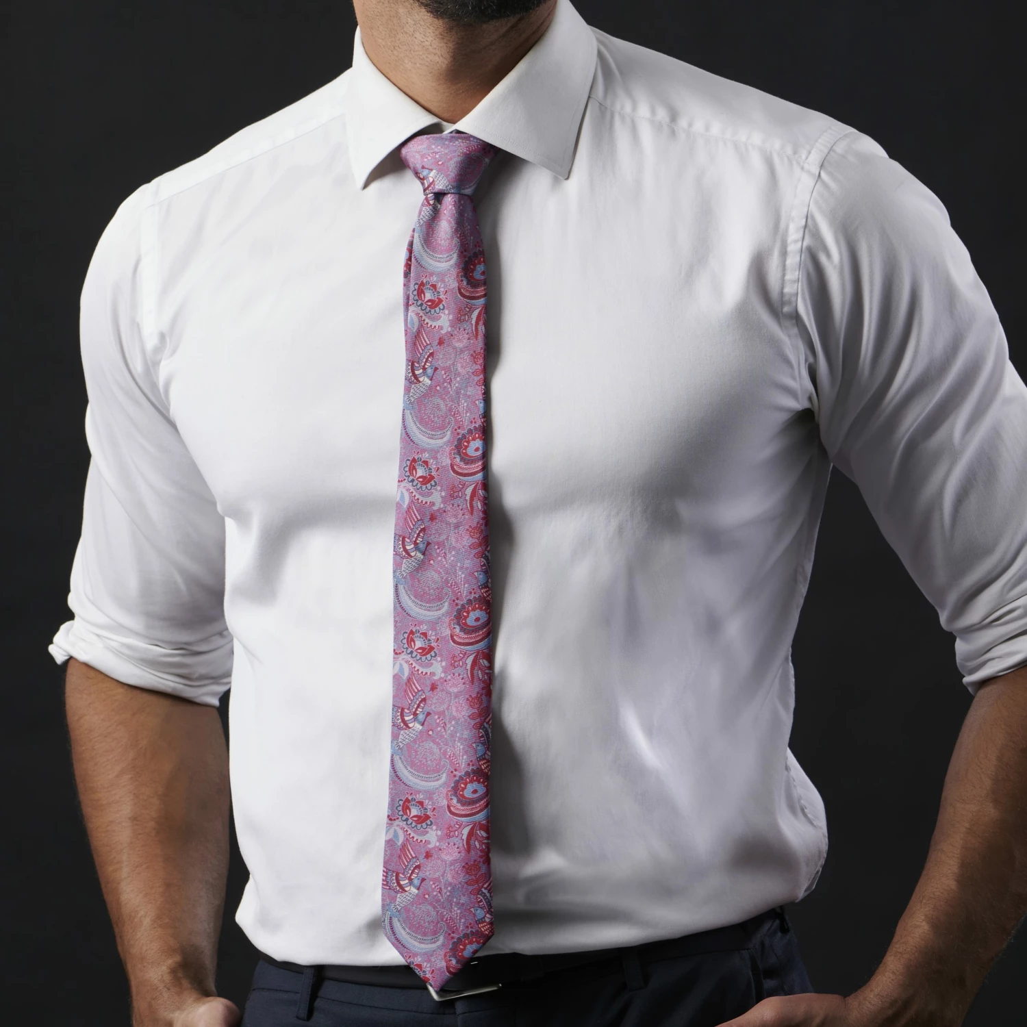 Bohemian Revolt Cravate Boho en soie Bruce â Image 3