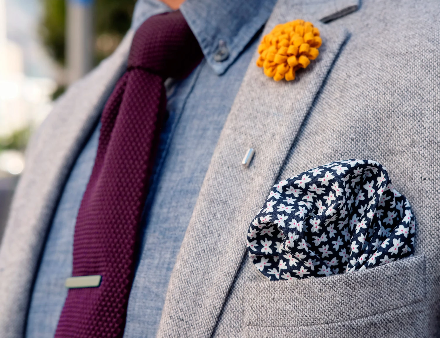 Tailor Toki Cravate violette tricotĂ©e â Image 4