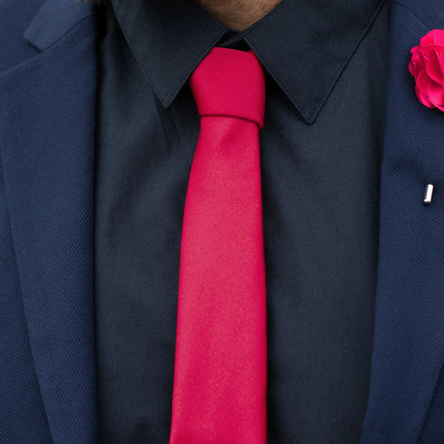 Trendhim Cravate classique rose vif 6 cm â Image 3