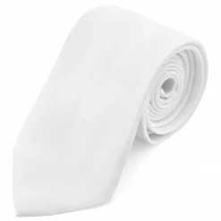 Trendhim Cravate classique blanche 8 cm