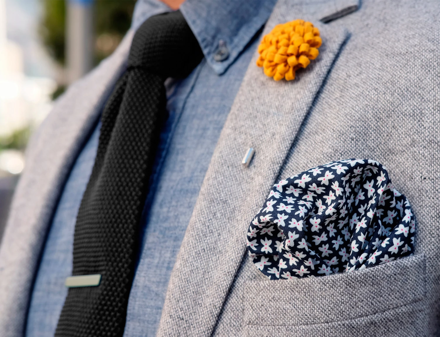 Tailor Toki Cravate noire tricotĂ©e â Image 4