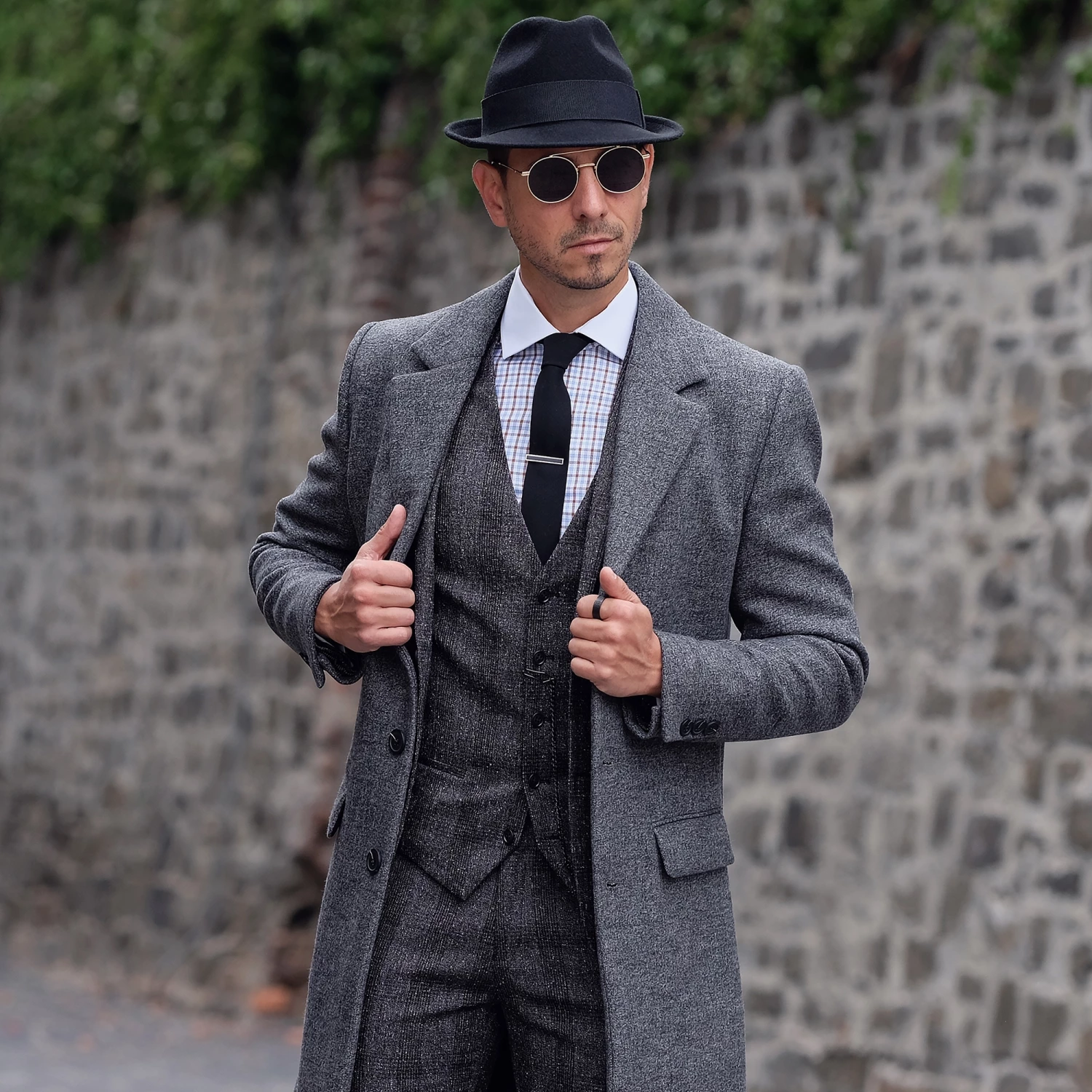 Tailor Toki Cravate noire Ă©troite en laine â Image 5